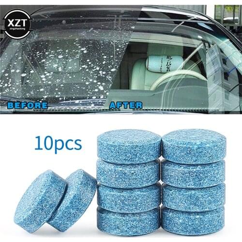 Car Windshield Wiper Glass Washer Auto Solid Cleaner Compact Effervescent Tablets Window Repair Car Accessories 10Pcs