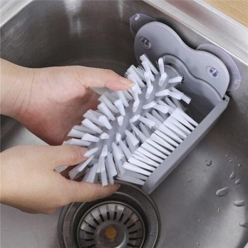 Glass Cleaner Bottles Brush Sink Kitchen Accessories Drink Cup Scrubber Mug Wine Suction Cup Cleaning Brush gadgets Drop Ship