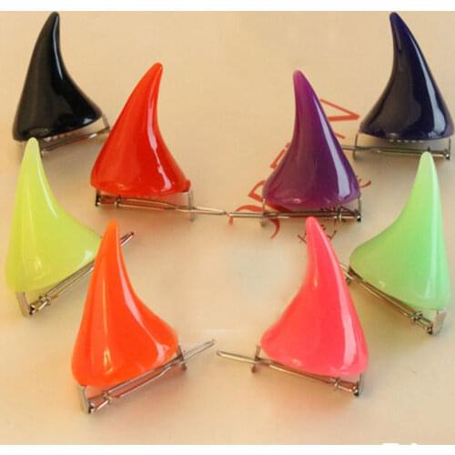 Girl Halloween Stereo Devil Horns Ears Hairpins Barrettes Hair Head Bands Clip Hairgrips headband hairband Headwear Accessories