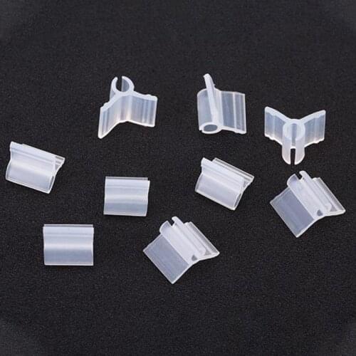 100pcs Plant Grafting Clip Plant Support Clips Tomato Horticultural Flower Seedling Plastic Grafting Clip Seedling Grafting Card