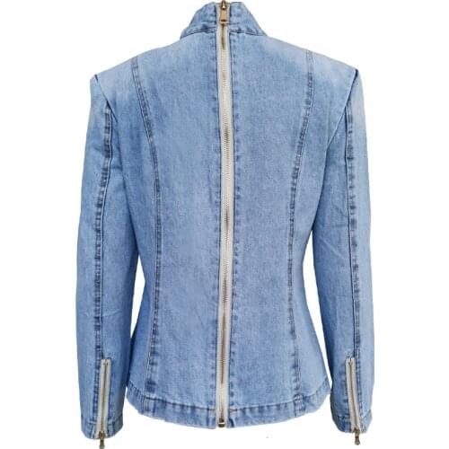 Patchwork Bow Denim Women Jacket Long Sleeve Vintage Ruched Jackets For Female Fad Vogue Clothing Zipper Jean Coat Distressed