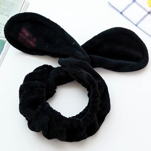 1pc Women Hairband Rabbit Ears Fashion Flannelette Headband Wash Lovely Bathroom Make Up Hair Hoop