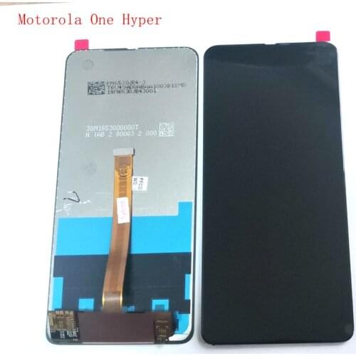 6.4" For Motorola One Hyper Lcd Screen Display Touch Glass Digitizer Frame 1080x2340 XT2027, XT2027-1