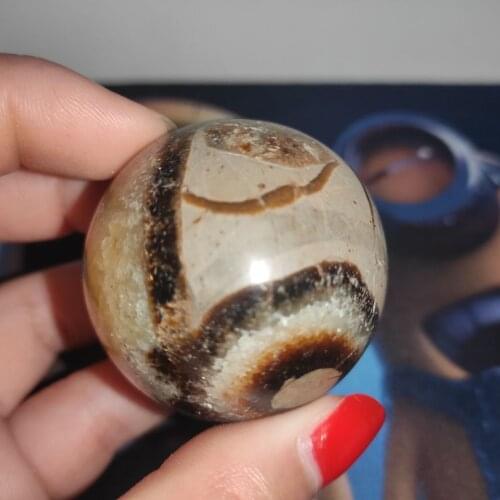 4-5cm Natural Septarian Dragon Crystal Gem Sphere Ball Healing