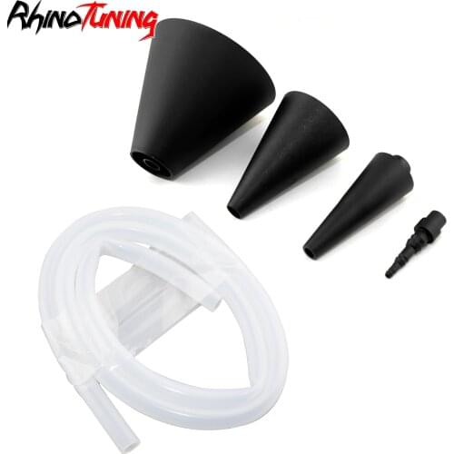 4pcs Smoke Machine Gas Leakage Locator Interface Converter Adapter Cone Set Exhaust Air Inlet Diagnostic Tools