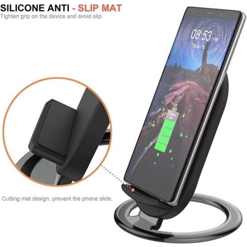 QI Fast Wireless Charger for iPhone11 X XSmax XR X 8 plus Desktop Charging Stand for Samsung S11 S10 S9 S8 plus note 10 9 8
