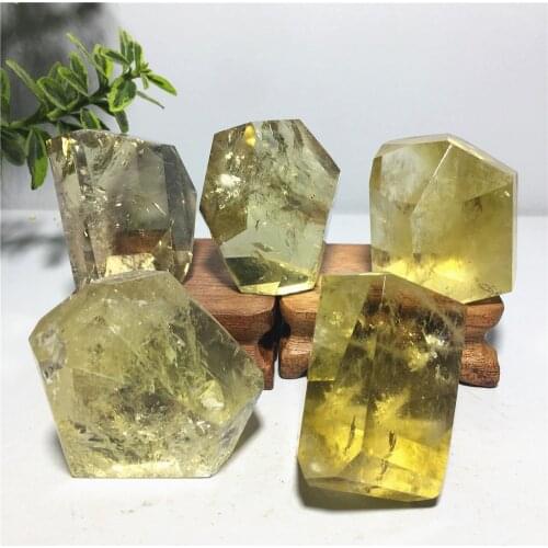 Citrine Natural Crystal Healing Yellow Quartz Rainbow Mineral Point Ornament Home Decor Wicca Reiki Energy Supplies Topaz Stone