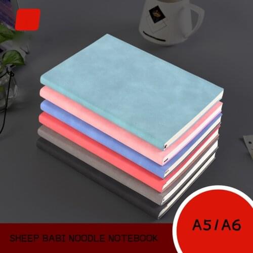 Business A5/A6 Notebook Simple Office Sheep Soft Leather Student Diary Notebook Leather Notepad Soft In Many Colors
