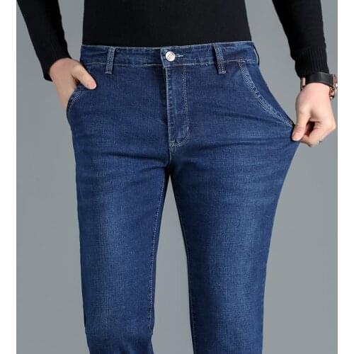 2021 Summer Brand Mens Jeans Trendy Stretch Blue Black Denim Men Slim Fit Jeans Trousers Pants Size 29 30 31 32 34 35 36 38 40