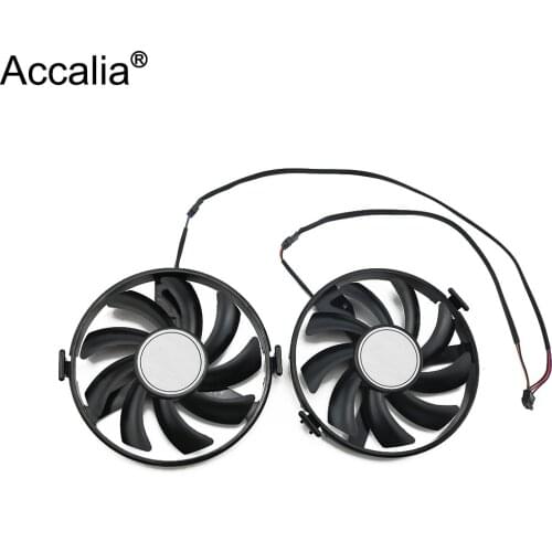 FDC10U12S9-C 12V 0.45A VGA Fan For XFX R9 380 380X 370 370X RX460 560 R7 350 360 370 Graphics Card Cooler Cooling Fan