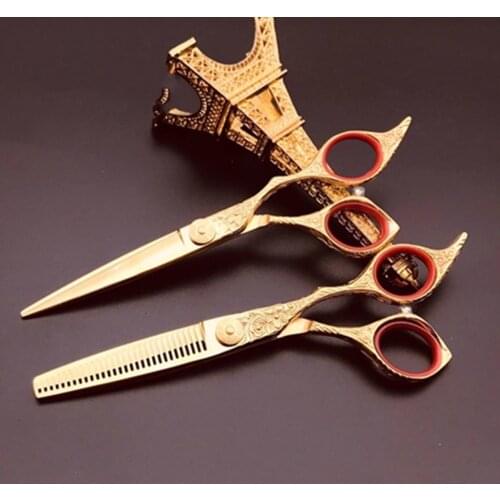 Collection Level 18 K Tungsten Steel Hair Salon Cutting Barber Haircut Thinning Shear Scissors Hairdressing Hair Tools Scissors