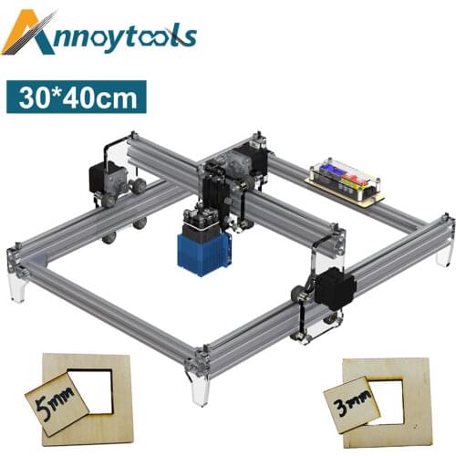 CNC Laser Engraving Machine Laser Router 30*40cm CNC Laser Cutter Wood Router Mini Printer Laser Engraver 30w/15W