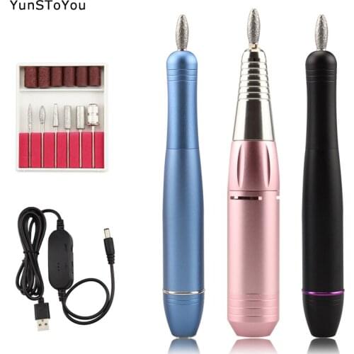 Nail Drill Machine 35000 RPM Electric Manicure Machine Set USB Portable Nail Drill Pen for Manicure Gel File Nail Salon Tool