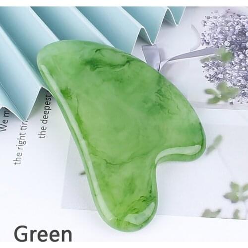 Jade Face Massager Scrapers Tools Natural Jade Stone Gua Sha Massage Board For Face Neck Back Body Rose Quartz Guasha Plate