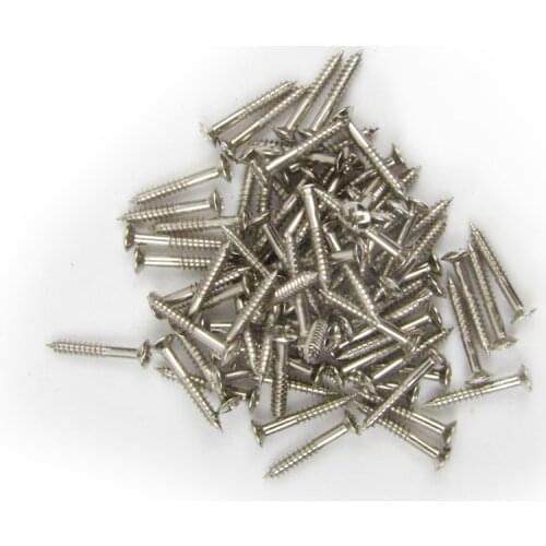 NEW 20PCS/Pack Chrome Guitar Pickup Frame Screws 2.5x18mm Guitar Accessories