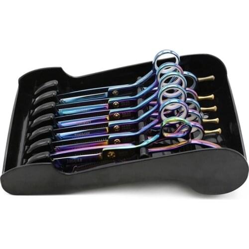 New Arrival Salon Shears Stand Rack Case Hair Barber Hair Scissor Organizer Storage Tray for Hairdresser
