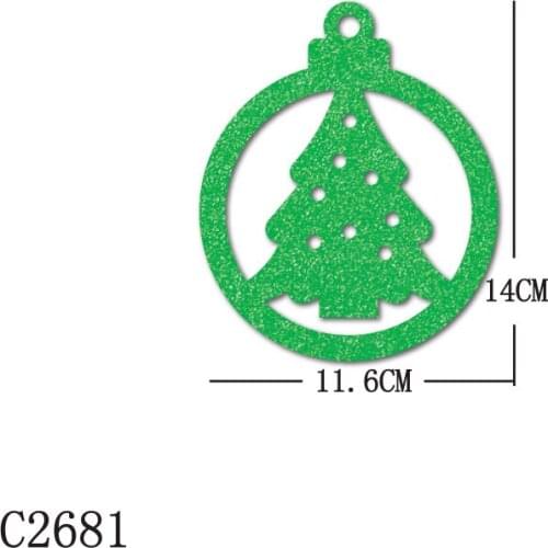 New Christmas ornaments Wooden Die Scrapbooking C2681 Cutting Dies Multiple Sizes