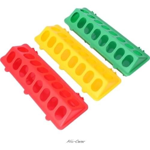 Plastic Flip-Top Poultry Ground Feeder Chicken Poultry Feeder Trough Chicken farming tool Pheasant feeding bucket Quality Chick