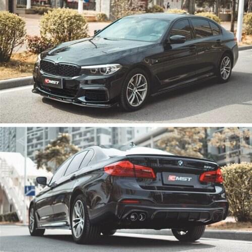 Suitable for Bmw New 5 Series G30 G38 Modified Cmst Carbon Fiber Front Side Skirt Fog Lamp Wind Knife Rear Lip