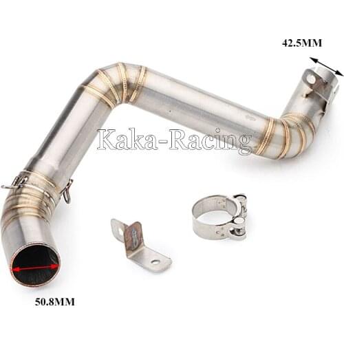 DUKE200 DUKE390 Motorcycle Exhaust Full system Middle link Pipe Slip-On for KTM DUKE 125 DUKE 200 DUKE 250 DUKE 390 (2015-2016)