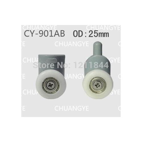 Rollers for shower OD :25mm doors wheel pulley up roller+down roller