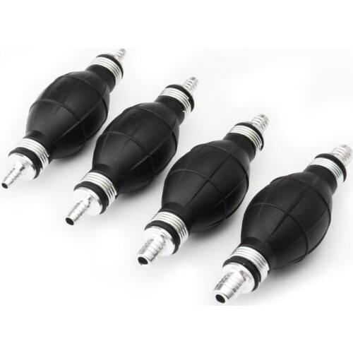 6/8/10/12mm Manual Fuel Pump Line Hand Primer Bulb Petrol Diesel Liquid Oil Gas Water Tansfer Rubber Tube Aluminum For Car Boat