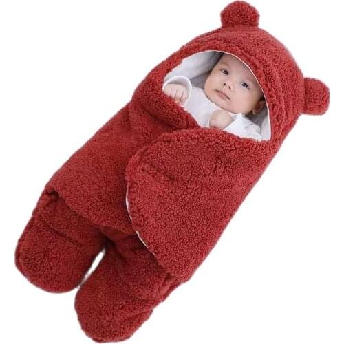 Newborn Baby Sleeping Bags Baby Wrap Blankets Cotton Wrap Blankets Envelope for Babies Newborn Sleepsack 0-9M