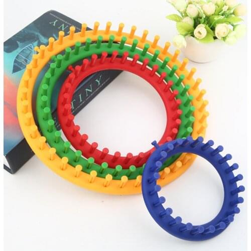 Loom Knitting Machine For Crochet Tools Rectangular Wool Round DIY Creative Circle Hat Scarf Sweater Blanket Bag Hand Knit Set