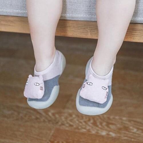 Unisex Baby Shoes First Shoes Baby Walkers Toddler First Walkers Baby Girls Kids Soft Rubber Sole Shoes Baby Anti-slip Booties