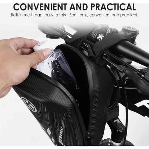 Bicycle Bag Large-capacity Hard-shell Mountain Bike Bag Waterproof Cycling Top Front Tube Frame Bag Bycicle Accessories