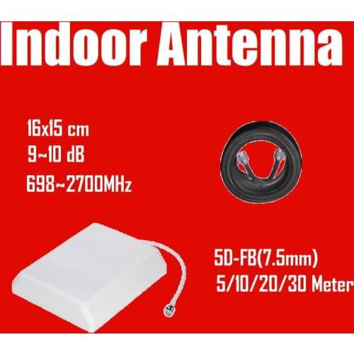 N male 700-2700MHz Indoor Panel Antenna 9dBi Internal Antenna for 2G 3G 4G Cell Mobile Phone Signal Booster Repeater Amplifier