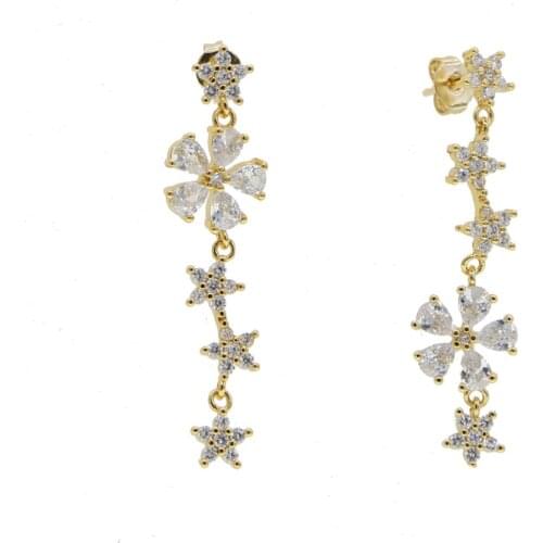 2020 New Arrival Fashion Classic long Women Earrings tassel flower Earrings Of Star Female Korean Jewelry