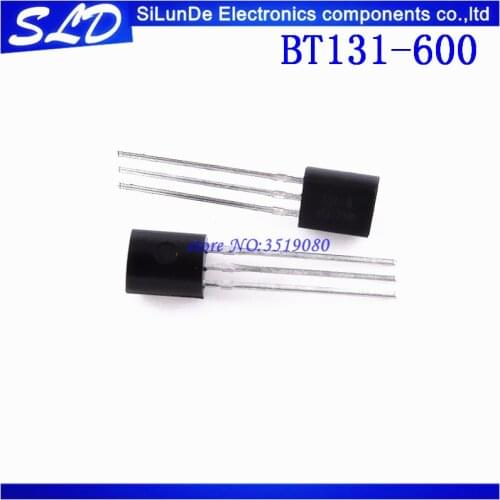 100pcs/lot BT131-600 BT131 TO-92 Triacs 600V 1A new and original in stock