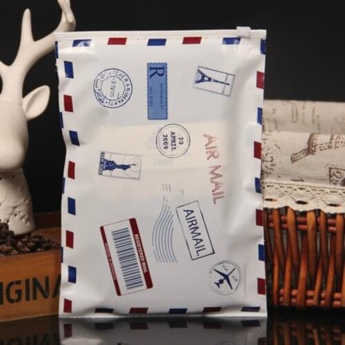 100pcsZip lock bag plastic seal sealing package clothes underwear socks packaging storage bags white envelope flat pattern pouch