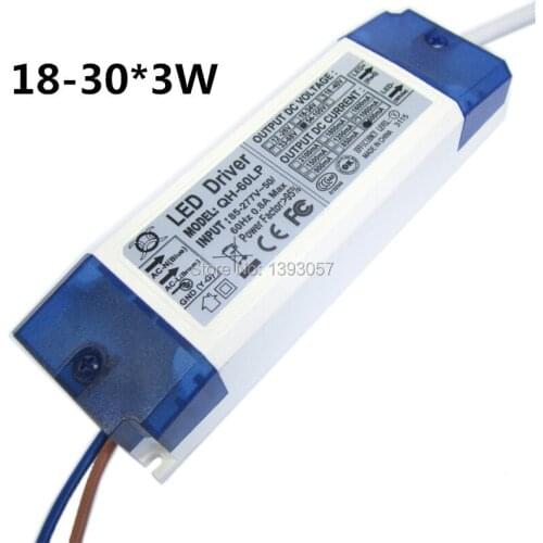 5 Pieces 40W 50W 60W LED Driver 18-30x3W 600mA DC54-105V High Power LED Powr Supply For Floodlight
