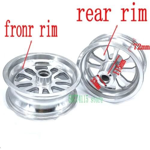 6.5 Inch Alloy Rims For Gasoline Scooter - Electric Scooter - Modified Vacuum Tire Wheel Hub 90/65-6.5 110/50-6.5 Tyre Rims