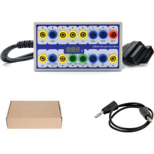 OBDII OBD2 Breakout Box Car OBD 2 Break Out Box Car Protocol Detector Auto Can Test Box Automotive Connector Car-detector