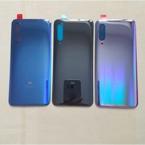 Original For Xiaomi Mi 9 Mi9 Battery Cover Door Back Housing Rear Case For Mi 9 SE 9SE Battery Door Replacement Parts + Sticker