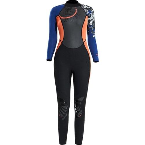 Diving Wetsuit Chinese Style Dive Wet Suit Jumpsuit Full Jumpsuit for Women