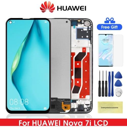 6.4'' Screen for Huawei Nova 7i Lcd Display Touch Screen Digitizer Assembly With Frame For Huawei Nova7i Lcds