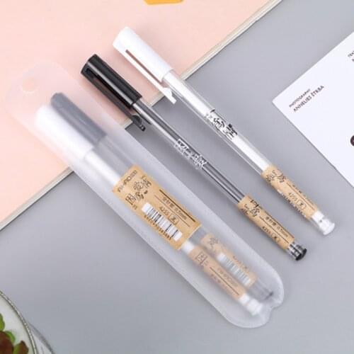 Couple Gel Pen Kawaii Stationery Cute Pen Student Cute Signature Kawaii Pen Black Full Needle Tube Korean Version Gel Pens