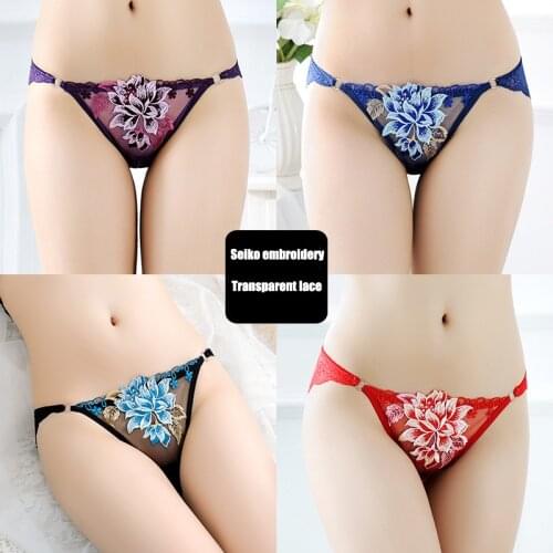 Cotton Panties Sexy Panty Briefs Lace Panties Women Underwear Lingerie Panties for Female Ladies Floral Pantys Underpants