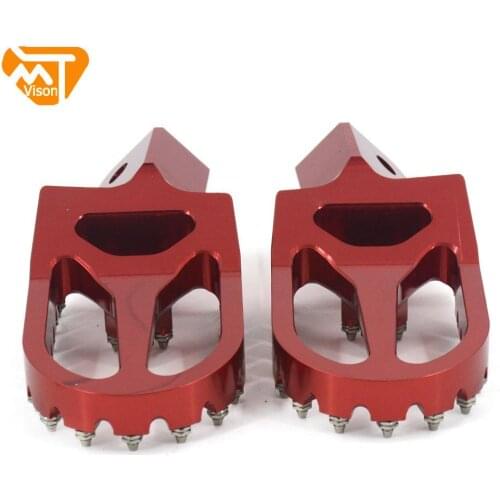 Motorbike CNC Foot Pegs Footpegs Red Motorcycle Footpeg Aluminum For HONDA CRF230L CRF 230L 230 L 2003 2004 2005 2006 2007