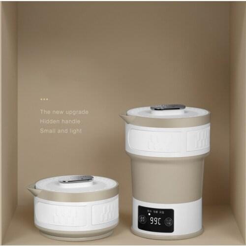 Mini Insulation Kettle Folding Kettle Compressed Electric Kettle Travel Water Kettle Food Grade Silicone Portable