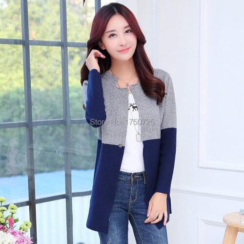 New Women spring Autumn Winter Jacket Coat Long Sleeve Slim Crochet Knit Women Sweater Cardigan Winter Tops