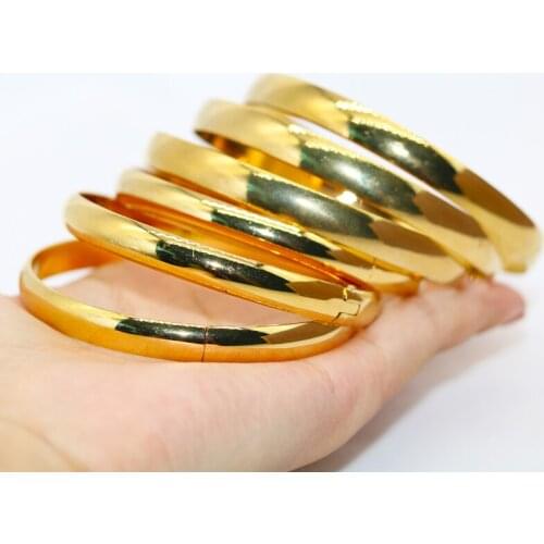 6 pçs dubai pulseiras largas habesha jóias etíope presente de casamento da noiva africano 24k cor do ouro pulseiras para mulhere