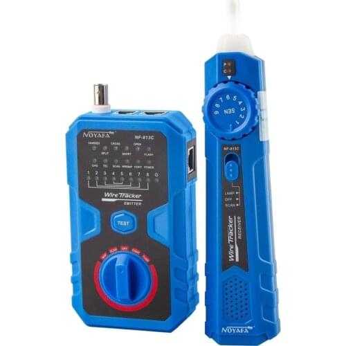 NOYAFA NF-813C Network Cable Tester For Ethernet LAN Cable Landline Testing Tool Circuit Detector Wire Tracker