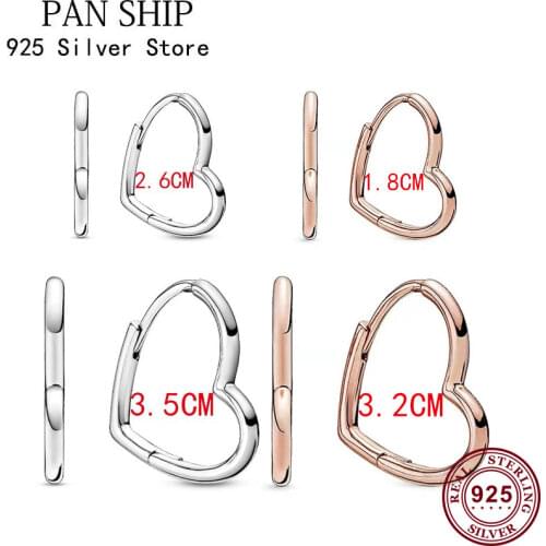 Original S925 серьги Silver Pan Earrings Creative Rose Gold Playful Love Earrings For Women Wedding Gift Fashion Jewelry