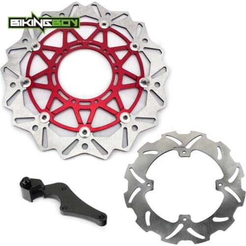 BIKINGBOY Oversize 320mm Front Rear Brake Discs Disks Rotors Bracket For Honda CRF250R CRF450R 15 16 17 18 CRF 250 450 R Set