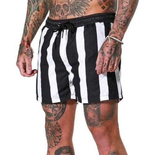 Striped Casual Mens Summer Shorts Quick Drying Fitness Shorts Man Bermuda Beach Shorts For Men Sports Shorts Male Short Homme